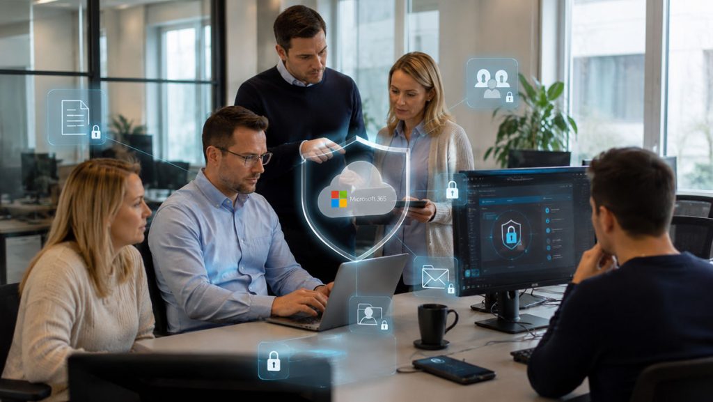 Ansatte jobber trygt med Microsoft 365